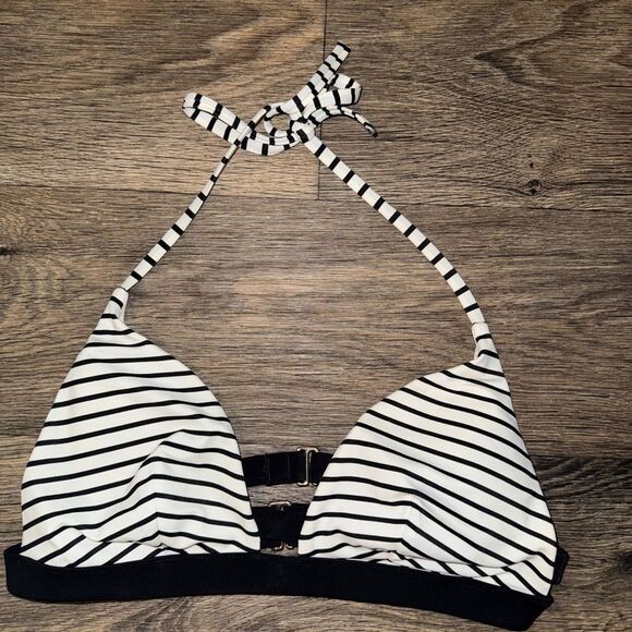 Victoria’s Secret Striped Halter Bikini Top - Picture 2 of 4